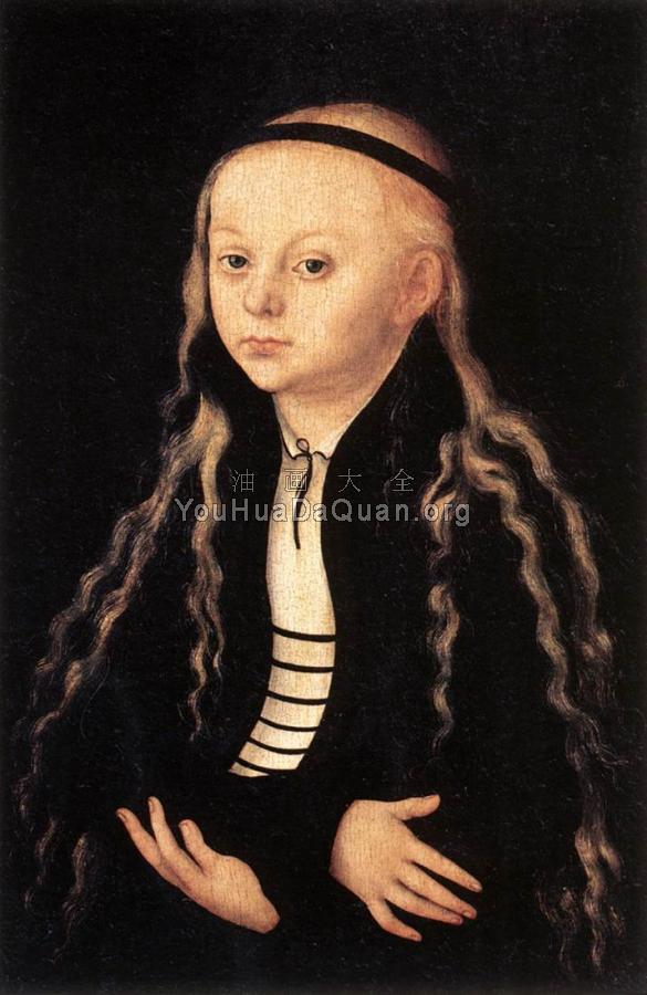 Portrait of a Young Girl - 卢卡斯·伊尔·韦基奥·克拉纳赫